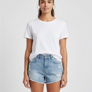 Zara White Short Sleeve Tee